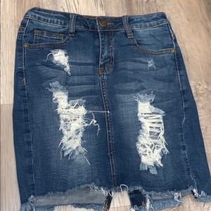 jean skirt
